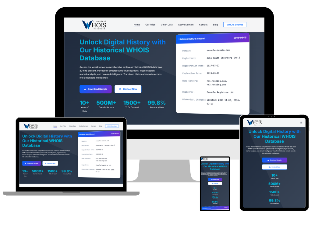 Historical Whois Database